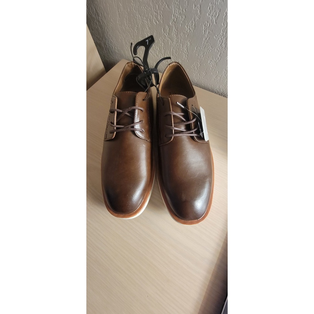 M GE‎ Kradinn Dress Oxford Memory Foam Dark Brown Size 7 1/2